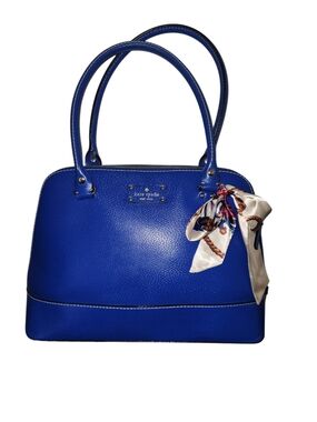Kate Spade Electric Blue Leather Dome Satchel